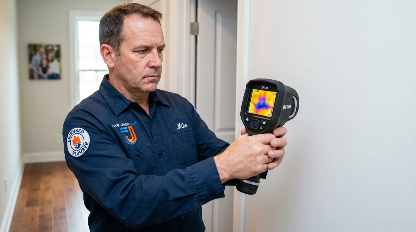 Thermal imaging leak detection by Johns Plumbing LLC in Arenas Valley